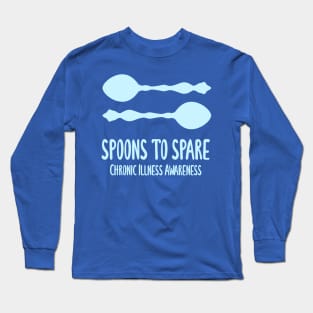 Spoons To Spare - Chronic Illness Awareness (Light Blue) Long Sleeve T-Shirt